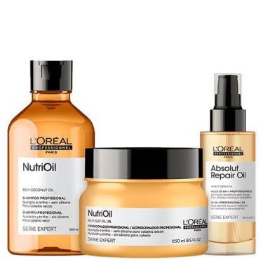Imagem de Kit L'Oréal Professionnel Serie Expert Absolut Repair Oil NutriOil Tri