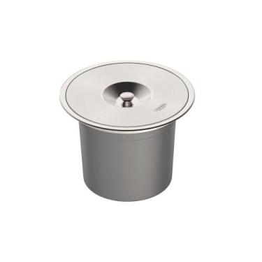 Imagem de Lixeira 8l Inox Com Balde Plástico - Tramontina