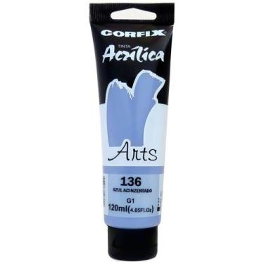 Imagem de Tinta Acrílica Arts Corfix 120ml G1 - 85120, 136 - AZUL ACINZENTADO