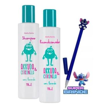 Imagem de Shampoo + 1 Recondicionador Contra Piolhos Arruda e Citronela Abelha R