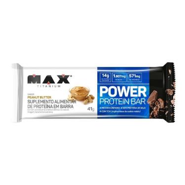 Imagem de Power Protein Bar Max Titanium (41g) Peanut Butter-Unissex