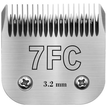 Imagem de SUNISSA Lâminas de reposição para tosar animais de estimação 7FC compatíveis com Andis, Oster A5, Wahl KM-10 Series Clippers, feitas de lâmina de aço carbono e lâmina de aço inoxidável