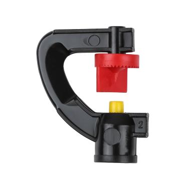 Imagem de Micro bicos de pulverização de irrigação por gotejamento: 12 peças de cabeças de pulverizador com padrão de meio círculo de 180° para casa, jardim, gramado, legumes, fazenda, sistema de irrigação