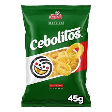 Imagem de Kit c/ 2 Salgadinho Cebola Elma Chips Cebolitos 45G