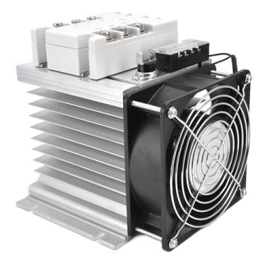 Imagem de Relé de Estado Sólido Aprimorado, relé de Estado Sólido CA Trifásico Aprimorado para Controle de Temperatura de Motores, Isolamento Fotoelétrico, Cobre, Relés de Estado Sólido