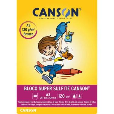 Imagem de Bloco para Educação Artística Infantil A3 120G 30 Folhas Canson