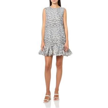 Imagem de Baum und Pferdgarten Ajuste regular feminino, Leopardo cinza para escritório, 38