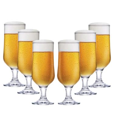 Imagem de Conjunto 6 Taças Cerveja Chopp De Vidro Eden 300ml G4u