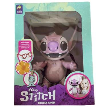 Imagem de Boneco Gigante Angel 40Cm Lilo & Stitch c/ Acessórios Mimo