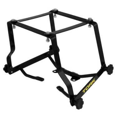 Imagem de Suporte Baú 80L/ 135L Cromo Forte Desmontável Fan 125 2014 à 2015, PRE