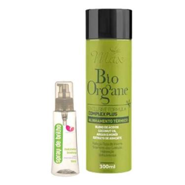 Imagem de Kit Escova Progressiva Orgânica Selagem Sem Formol 360 Ml - Max Cosmét