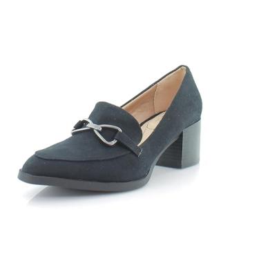 Imagem de LifeStride Mocassim feminino Devyn 2 Block Heel, Tecido preto, 8 Wide