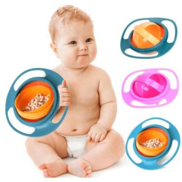Imagem de Prato Tigela Mágico Infantil Criança Bebê Não Derrama 360