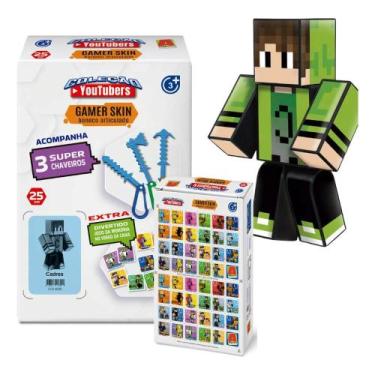 Imagem de Kit Boneco Cadres com Chaveiros 25 cm Streamers Gamer Coleção Youtuber