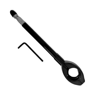 Imagem de DURA RACE Antena Corta-Pipa Preta para Motos – proteção contra linha chilena/cerol, fixação no retrovisor, instalação rápida – compatível com street, naked, trail e scooter – 1 unidade