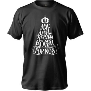 Imagem de Camiseta Católica Nossa Senhora Aparecida Feminina E Masculina Em Algo