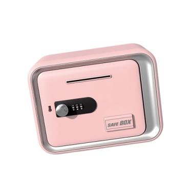 Imagem de Ｂｅｓｇａ Cofrinho com Senha, Segurança Bancária, Educação, Caixa de Poupança, Poupança para Crianças, Presentes, Festa de Ano Novo, Rosa, Tamanho real