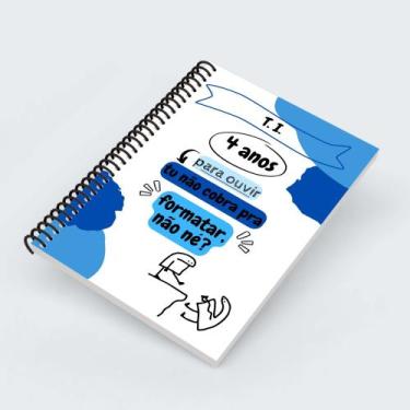 Imagem de Agenda Planner Profissões Cursos 2026 Meme Flork T.I - Impressões Papa
