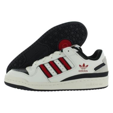 Imagem de adidas Tênis masculino Forum Low, Core Black/Cloud White/Team Power Red-White, 40