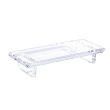 Imagem de ＫＬＫＣＭＳ Bandeja de balcão de banheiro, saboneteira, base de acrílico para exibição, prateleiras decentes, compactas para decoração de de fazenda, pia