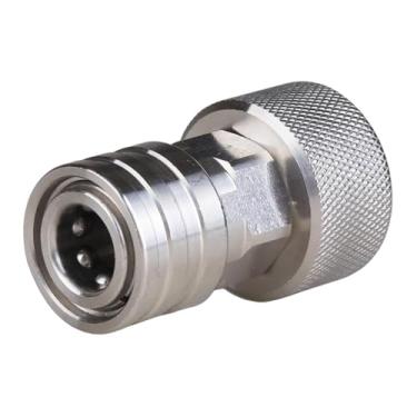 Imagem de Fenteer Conector rápido Ght 3/4" fêmea para 1/4", conector de mangueira de água para lavadora, adaptador de mangueira de jardinagem para lavadora