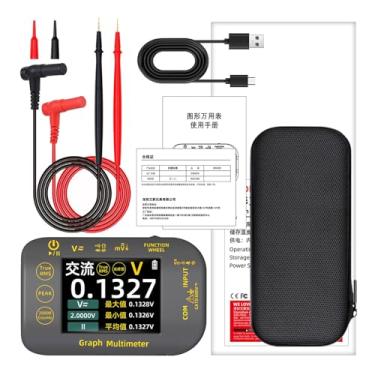 Imagem de shamjina Testador de multímetro digital inteligente com suporte, medidor de corrente, ferramenta elétrica para solução de problemas de carros, Exibição Digital