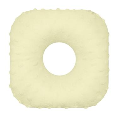 Imagem de ＫＬＫＣＭＳ Travesseiro protetor de orelha para piercing de orelha, leve, confortável, respirável, ergonômico, portátil, protetor auricular com furo, Amarelo