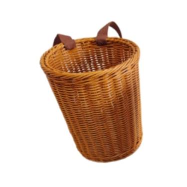 Imagem de MotiveTech Mochila rústica multifuncional para e pescaria ao ar livre, cesta leve e portátil feita à mão para presente infantil, Redondo