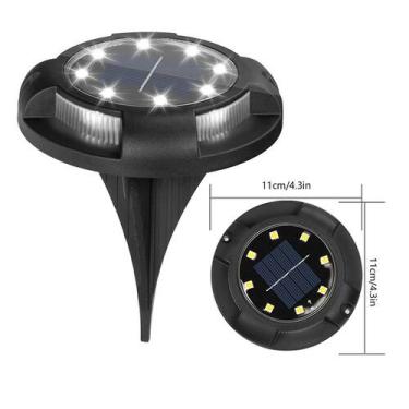 Imagem de 4pcs Led Solar Lights Underground Buried Garden Roadway Lâmpada de par