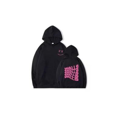 Imagem de Moletom Louis Tomlinson Smile Walls de algodão preto - Lightbek Offici