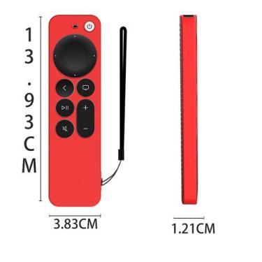 Imagem de Para 2021 Nova Apple Tv 4k 6 Capa Remota Silicone Leve Antiderrapante 