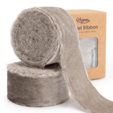 Imagem de Fita decorativa Keypan Velvet Strayed 3yx3.8cm Cappuccino