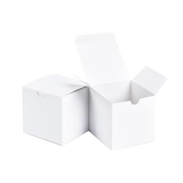 Imagem de Caixa de presente SHIPKEY de papelão branco 20x20x20cm (pacote com 10)