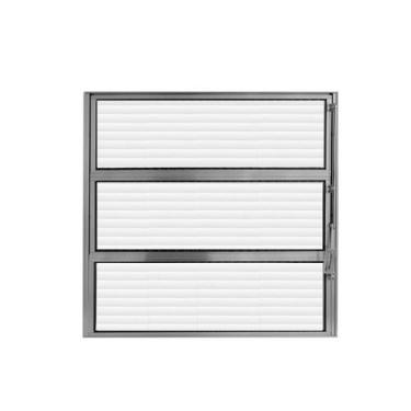 Imagem de Vitrô Basculante Alumínio 60 X 60cm Brilhante Vidro Horizontal Hale - 