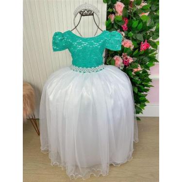 Imagem de Vestido Longo Mari com Peito Rendado Verde Tiffany - Enjoy, Shamrock, 