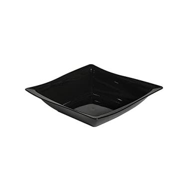 Imagem de Saladeira Moove Quadrada 25x25 Preta em Plástico Resistente Linha Tropical Linha Premium