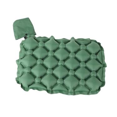Imagem de oshhni Almofada de assento inflável Almofada de assento de ar de portátil respirável de de ar para acampamento para caminhadas no chão Piqueniques Caminhadas, Verde