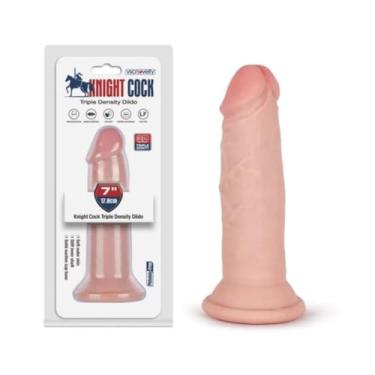 Imagem de Pênis Realístico 3D Com Ventosa 17,8 X 4,2Cm Dildo Penetrável Tripla Densidade PE246