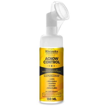 Imagem de Mousse Micelar Espuma de Limpeza Facial Acnow Control com Acido Hialuronico 150ml - Rhenuks-Unissex