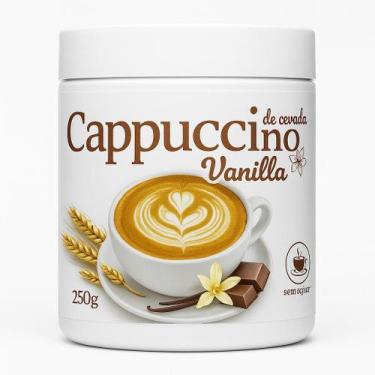 Imagem de Cappuccino de Cevada Sem Cafeína Apidae Vanilla Baunilha Pote 250g