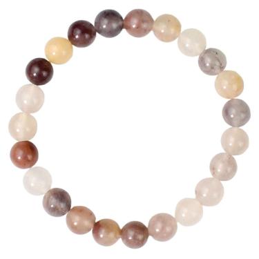 Imagem de Pulseira Bodhizi Violet Calcedônia com miçangas redondas de 8 mm