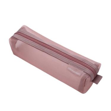 Imagem de Estojo de lápis de malha transparente espessada de grande capacidade