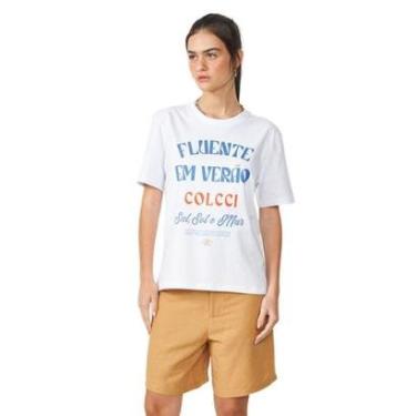Imagem de Blusa Colcci Estampa Fluente Em Verão-Feminino