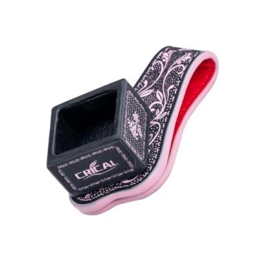 Imagem de CRICAL Suporte magnético para giz para tacos de bilhar, suporte de bilhar, redondo e quadrado, acessórios de bilhar preto e rosa