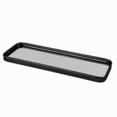 Imagem de Bandeja Espelhada Decorativa 30X10Cm Espelho Multiuso Preto