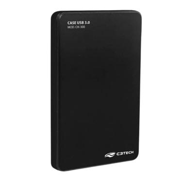 Imagem de Case para HD Externo 2.5 CH-300 Preto C3 TECH