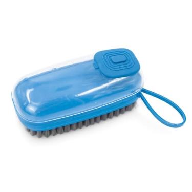 Imagem de Escova de Limpeza Multifuncional com Dispenser de Detergente, Azul, Plástico, Sem Fio, Recarregável, para Banheiro e Cozinha, 30x20x30 cm, 8 Peças