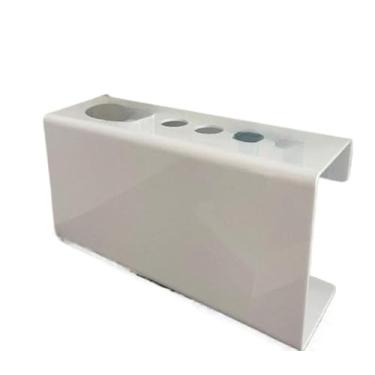 Imagem de Suporte Porta Escovas e Pasta de Dente Fixação Parede Acompanha Dupla Face(5 Espaços)