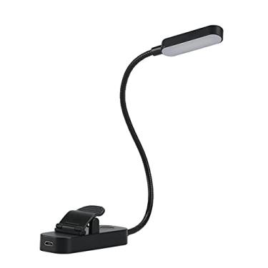 Imagem de Luz de Livro Flexível com Clip Led Leitura Marca-Página Cuidado os Olhos Lâmpada USB Recarregável Dimmer Ilimitado Noturna