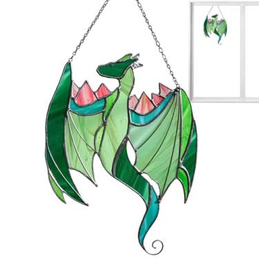 Imagem de Coletor de sol acrílico de dragão, coletor de sol de dragão, decoração de casa - Ornamento da janela do dragão | Decorações de coletor de sol de dragão para janela, coletor de sol acrílico manchado pa